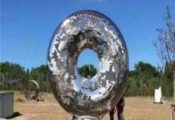 鏤空圓環雕塑制造商，美陳雕塑，不銹鋼圓環雕塑供給