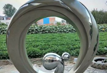 圓環雕塑優選，室外雕塑，不銹鋼圓環雕塑優選