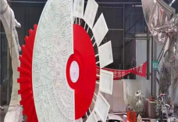 圓環(huán)雕塑供給，戶外雕塑，景觀烤漆圓環(huán)雕塑選用
