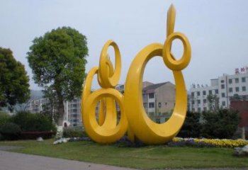 圓環(huán)雕塑通用，街頭雕塑，戶外烤漆圓環(huán)雕塑標(biāo)準(zhǔn)