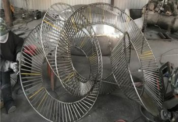 圓環雕塑供需，美陳雕塑，歐式鏤空圓環雕塑承接