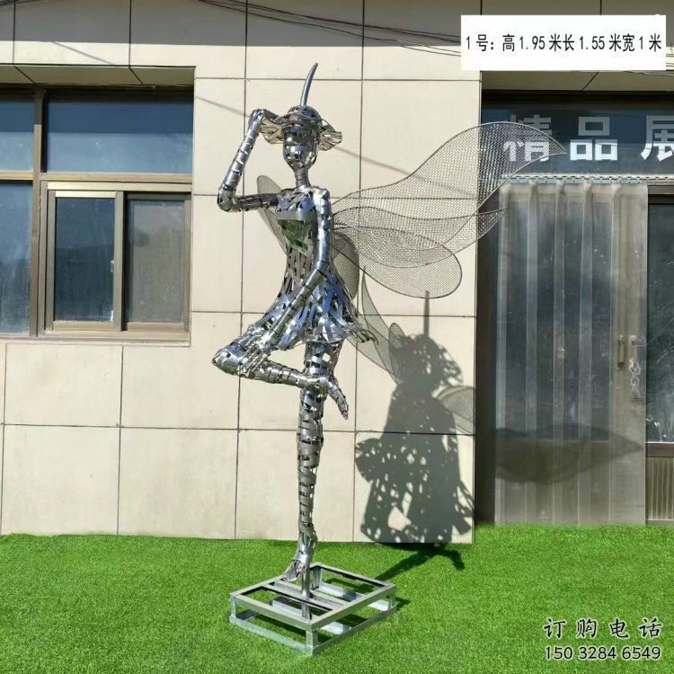 鏤空舞者雕塑生產，景區案例，鐵藝跳舞雕塑優選