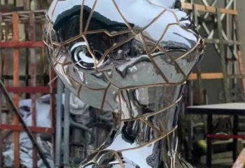 白鋼人頭像雕塑生產，透雕系列，鏡面人頭像雕塑生產商