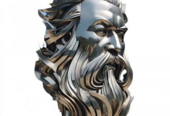 白鋼人頭像雕塑供需，標識雕塑，鏡面西方人雕塑制造商