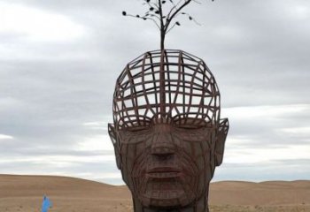 人頭像雕塑標準，彩鋼制作，鏤空鐵藝人頭像雕塑優價