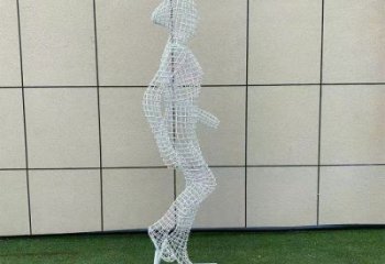 鏤空體育雕塑供求，編織雕塑，鐵藝健兒人物雕塑制造商