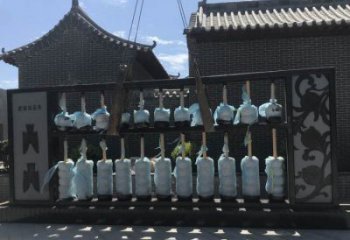 園林算盤雕塑