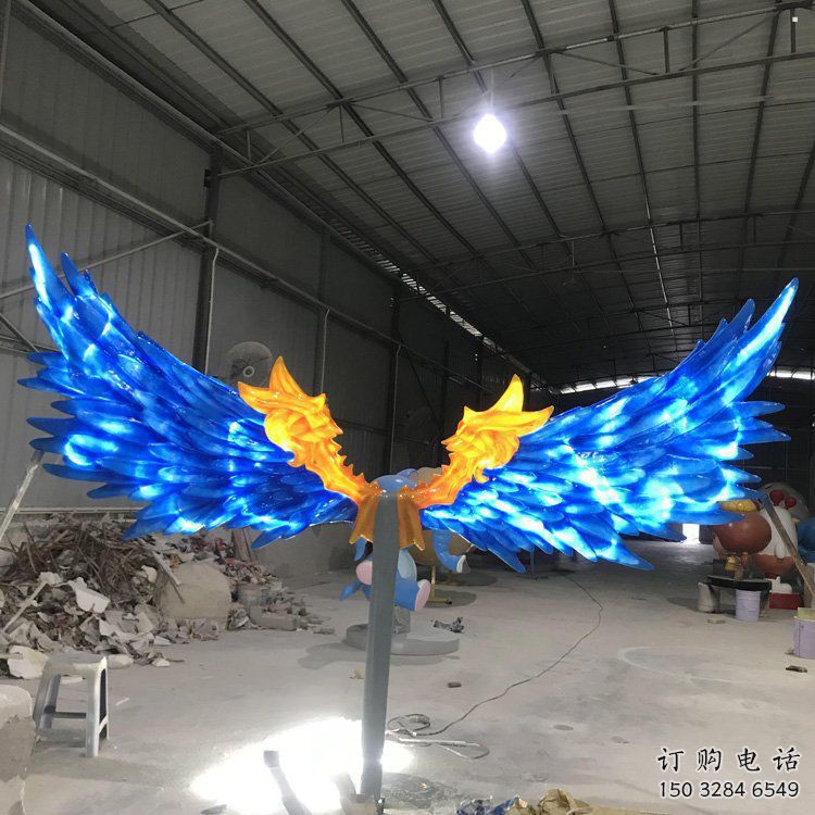 金屬羽翼雕塑制作承接，陸地?cái)[件，不銹鋼羽翼雕塑制造商