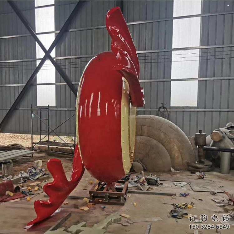 景觀鑼鼓雕塑選用，美陳雕塑，抽象不銹鋼鑼鼓雕塑標準