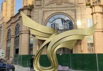 鳥翅雕塑服務商，景觀雕塑，不銹鋼鳥翅雕塑訂做
