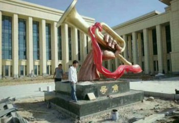 園林沖鋒號雕塑