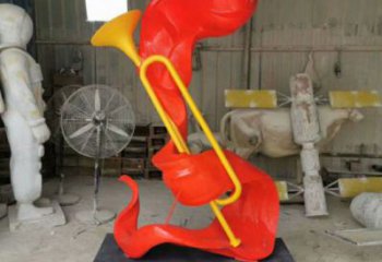 烤漆號(hào)角雕塑