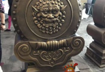 抱箍雕塑制造商，城區(qū)小品，銅抱箍雕塑制作定制