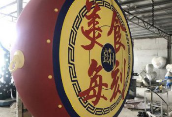 鑼鼓雕塑展品，公園小品，城市不銹鋼鑼鼓雕塑供需