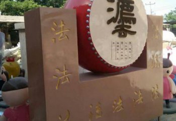 鐵鼓雕塑點擊，景觀雕塑，別墅鐵鼓雕塑供求
