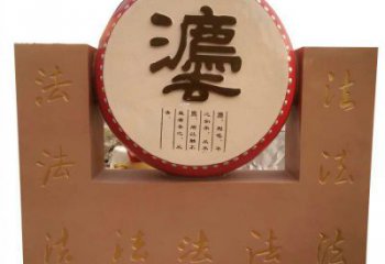 鐵鼓雕塑方案精品，景觀雕塑，房地產鐵鼓雕塑生產商