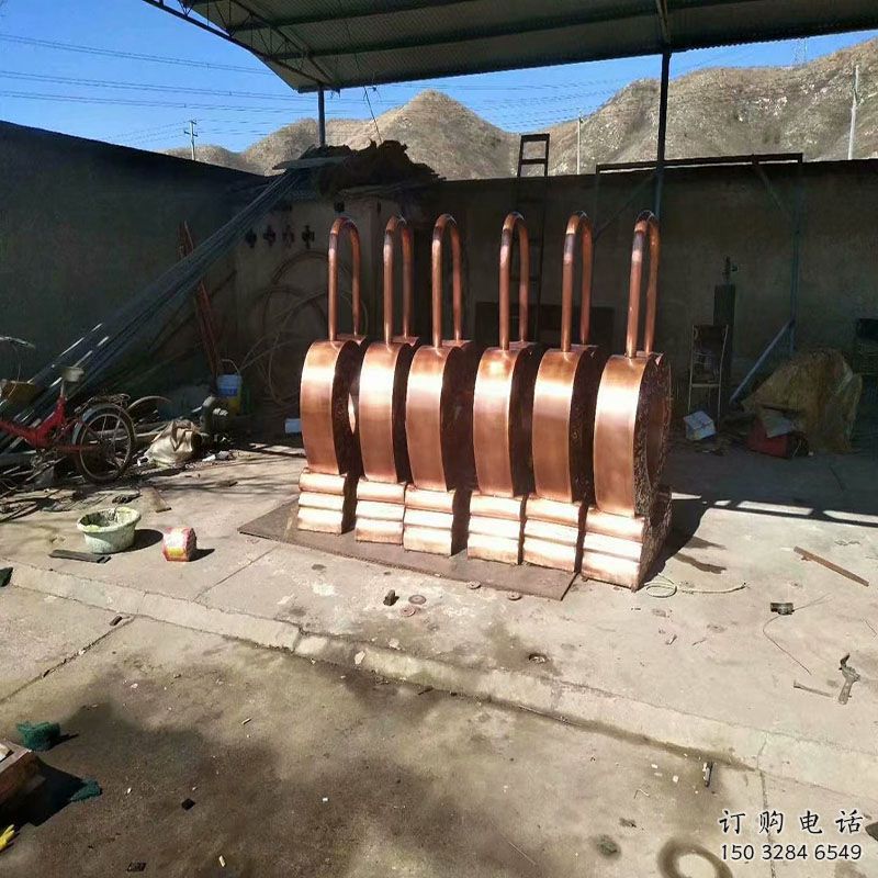 鎖子雕塑工廠優(yōu)選，城市裝飾，不銹鋼鎖子雕塑供給