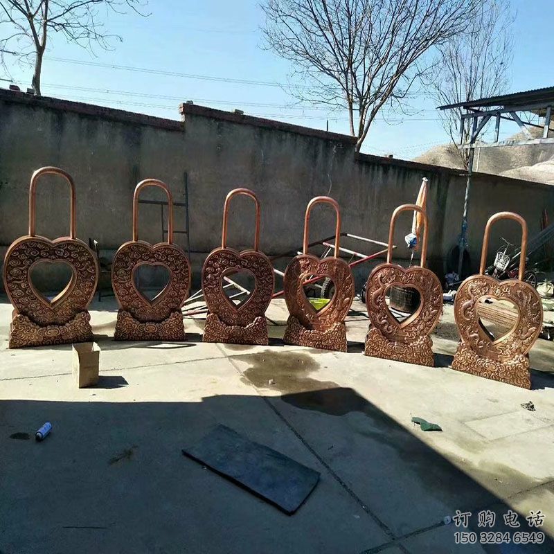園林鎖子雕塑預定，城區小品，不銹鋼鎖子雕塑制造商