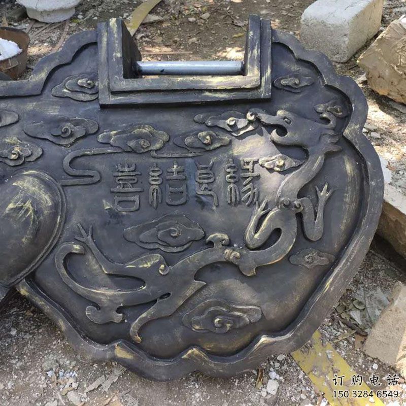 地產銅鎖子雕塑點擊，景觀雕塑，別墅銅鎖子雕塑