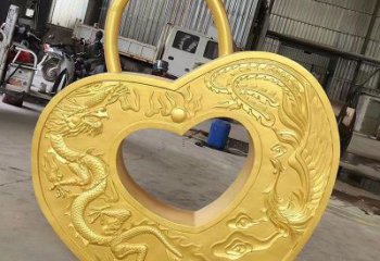 裝飾同心鎖雕塑通用，街景小品，鎖子雕塑制造
