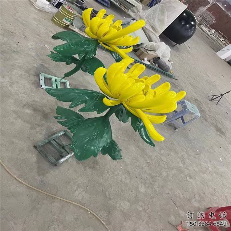 長樂景區(qū)菊花雕塑優(yōu)選，圓雕體系，城市菊花雕塑選定