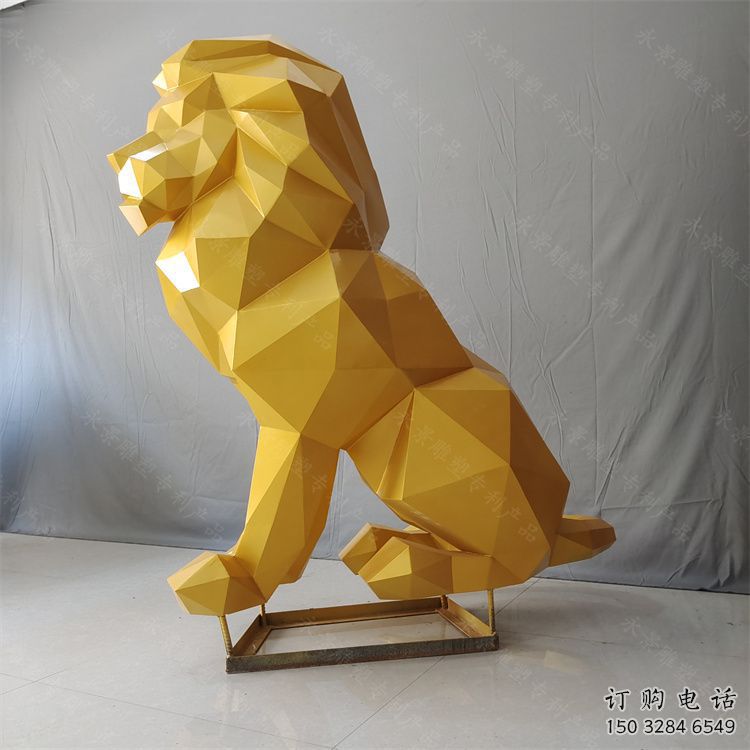 貴港獅子雕塑服務商，動物雕塑，不銹鋼獅子雕塑制作