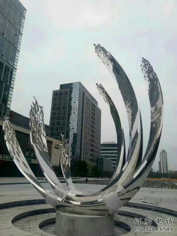 南明地面噴泉雕塑小品，圓環(huán)結(jié)構(gòu)概念，旱地水景噴泉體系