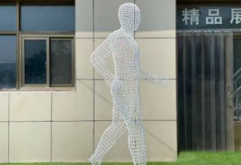 白云鏤空運動員雕塑服務商，美陳雕塑，鐵藝體育人物雕塑精選