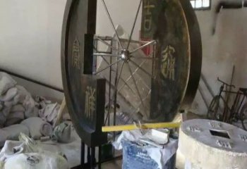 信陽(yáng)園林銅錢雕塑精選，陸地?cái)[件，公園銅錢雕塑精品