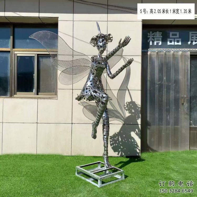 恩施現(xiàn)代鏤空舞者雕塑承接，歐式風(fēng)格，鐵藝跳舞雕塑精選