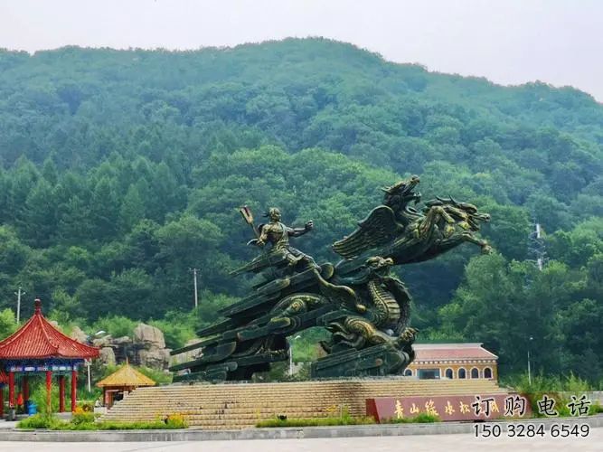 長(zhǎng)沙夸父逐日雕塑，鑄銅神話人物雕塑