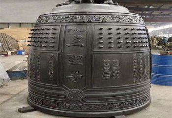 大興安嶺三圣寺銅鐘雕塑-鑄銅鐘雕塑-平直形結構