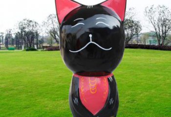 黃石廣場小貓雕塑，動物擺件，仿古工藝