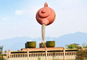 洮北公園天壺雕塑工廠，不銹鋼材質，圓雕形式