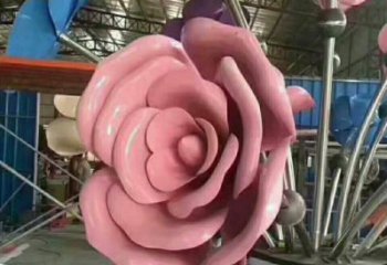 贛州牡丹花雕塑工廠優選，城市裝飾，牡丹花花朵雕塑供給