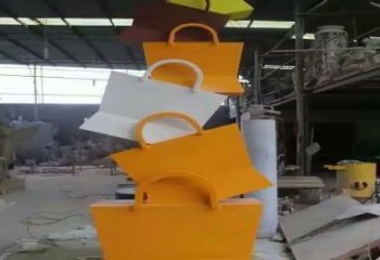 隆德烤漆挎包雕塑制造商，室外軟裝，景觀挎包雕塑制作