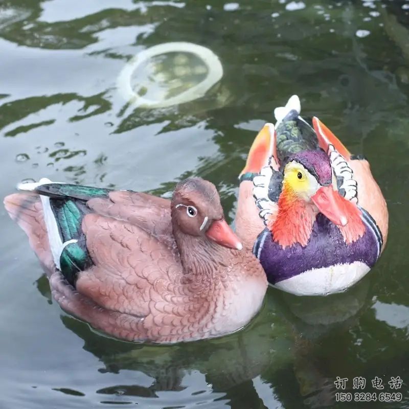 延安園林鴛鴦雕塑