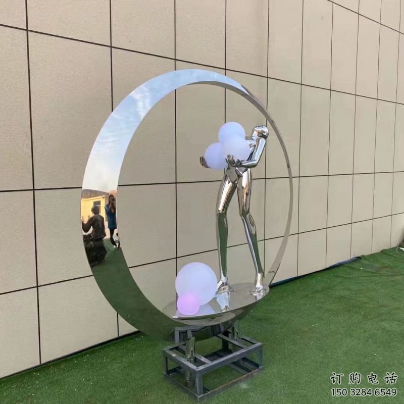 吐魯番仙子雕塑展品，公園小品，景觀圓環仙子雕塑生產商