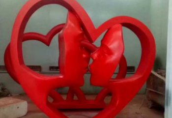 延安制造心形人物雕塑供需，鋼管組合，雕塑工程制作供應