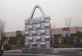資陽(yáng)景觀背包雕塑優(yōu)選，陸地?cái)[件，園林不銹鋼背包雕塑供應(yīng)