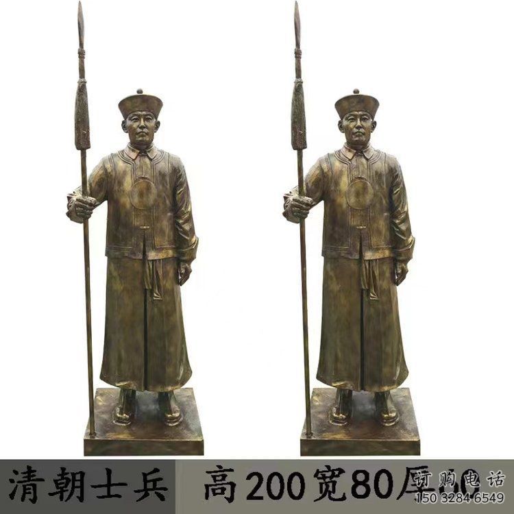 楚雄庭院武士雕塑