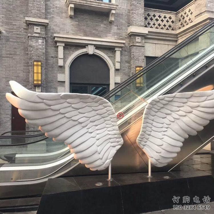 湖州景觀鳥翅雕塑制造，歐式風格，不銹鋼鳥翅雕塑定價