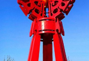 溫州精神堡壘火球雕塑，城市建筑雕塑，創意藝術設計